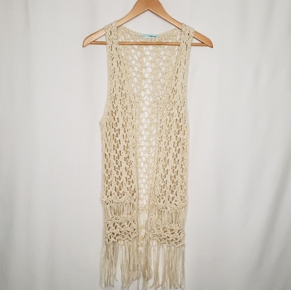Maurices Jackets & Blazers - Boho Long Crochet Vest Maurices
